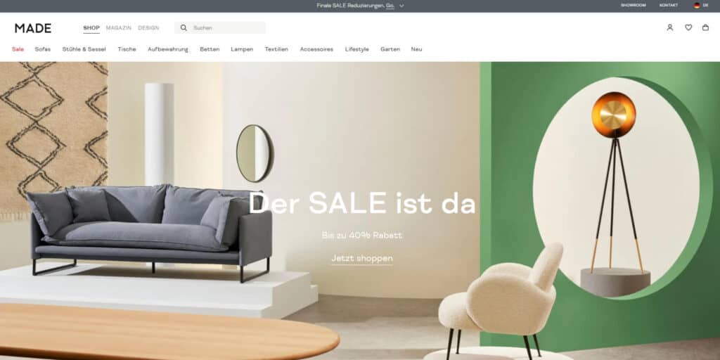 MADE.com - die besten Möbel Online Shop
