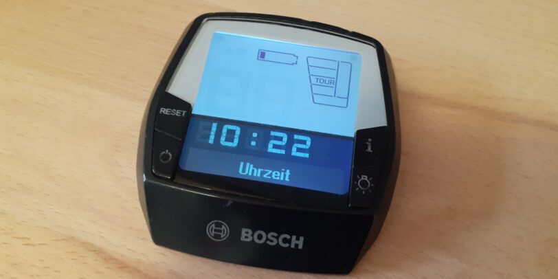 Uhrzeit im Bosch Intuvia Display einstellen
