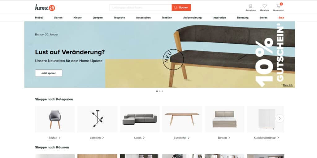 home24 - die besten Möbel Online Shops
